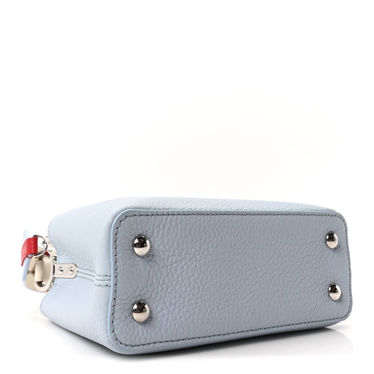 Taurillon Capucines Mini Light Blue White Red