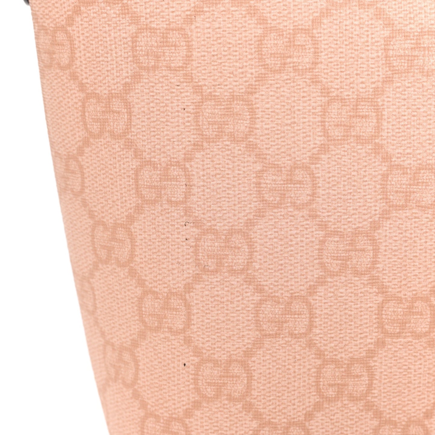 GG Supreme Monogram Textured Calfskin Web Super Mini Ophidia Shoulder Bag Pink