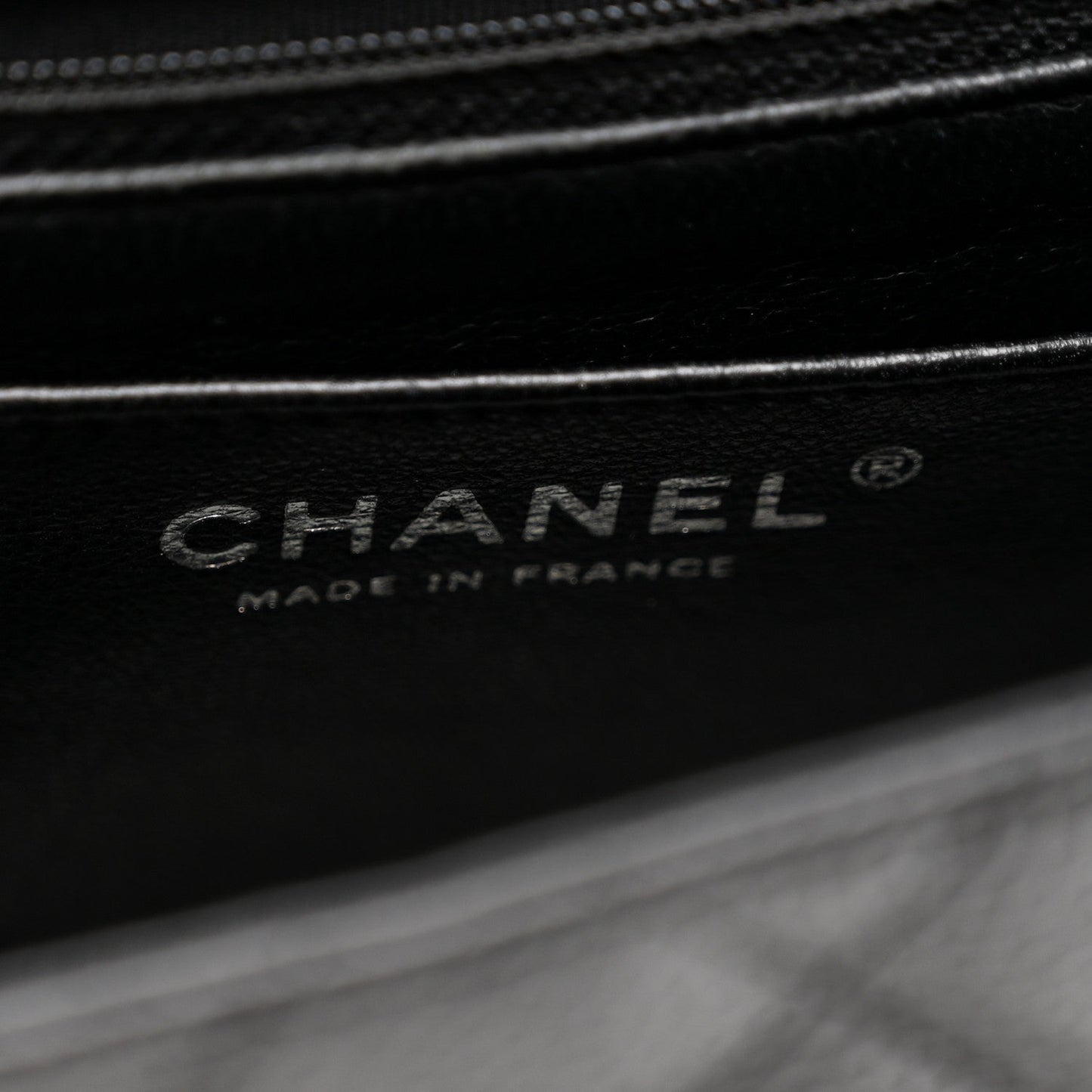 Caviar Quilted Mini Square Flap Black
