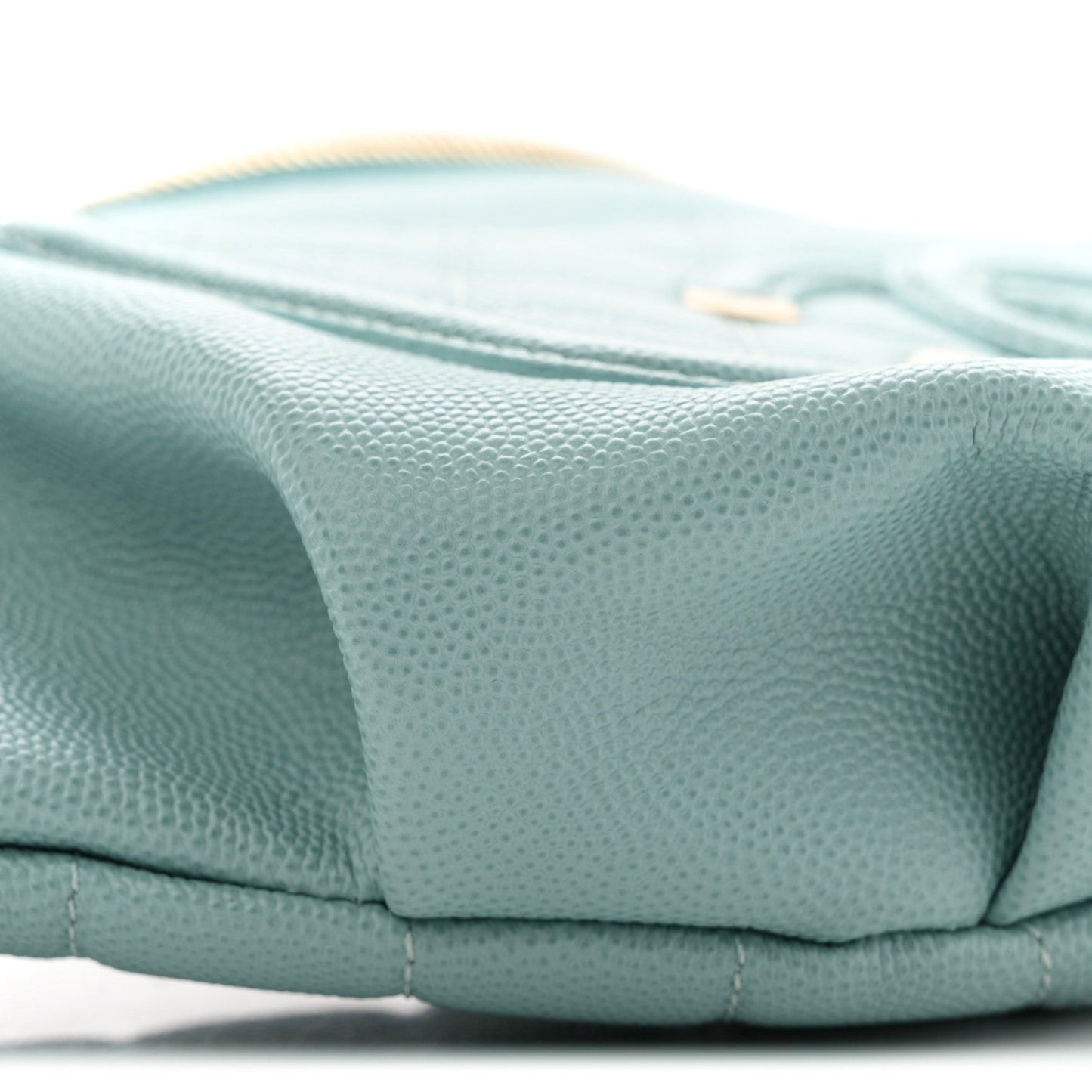 Caviar Quilted Filigree Waist Bag Light Blue