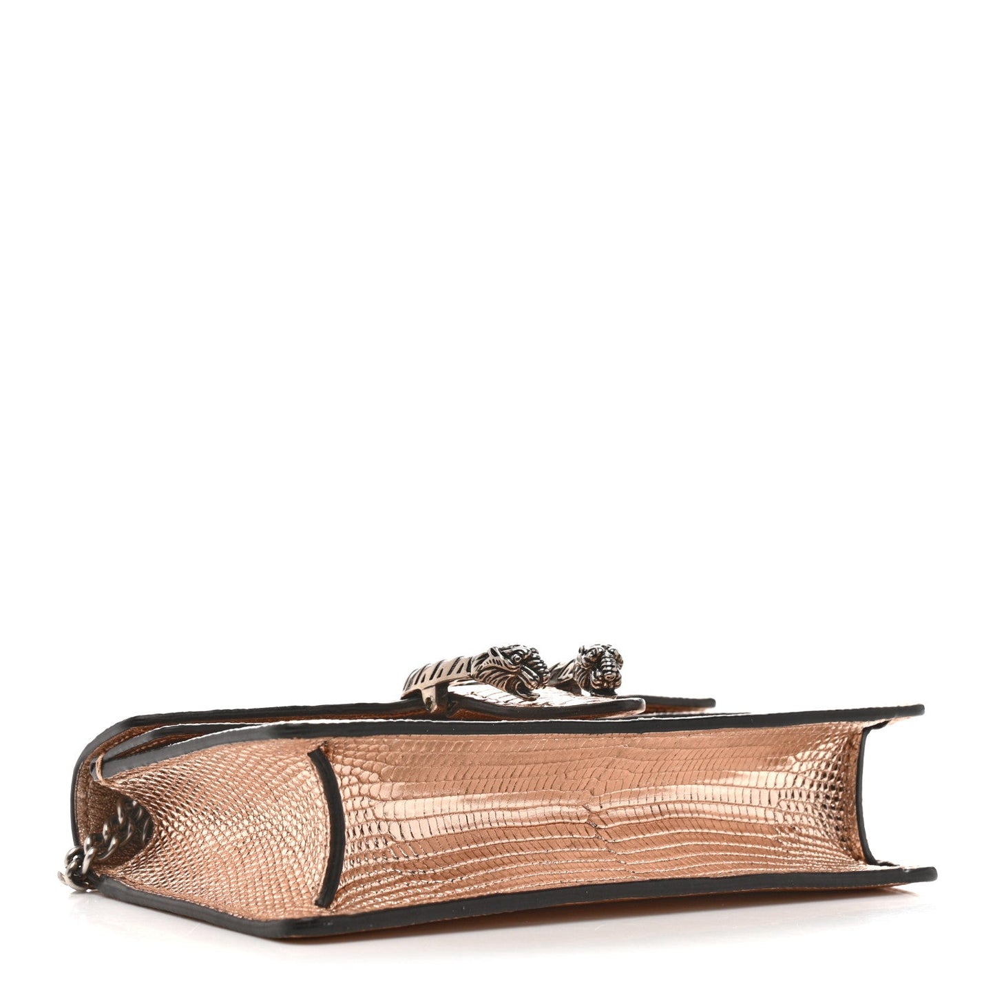 Metallic Lizard Super Mini Dionysus Bag Rame