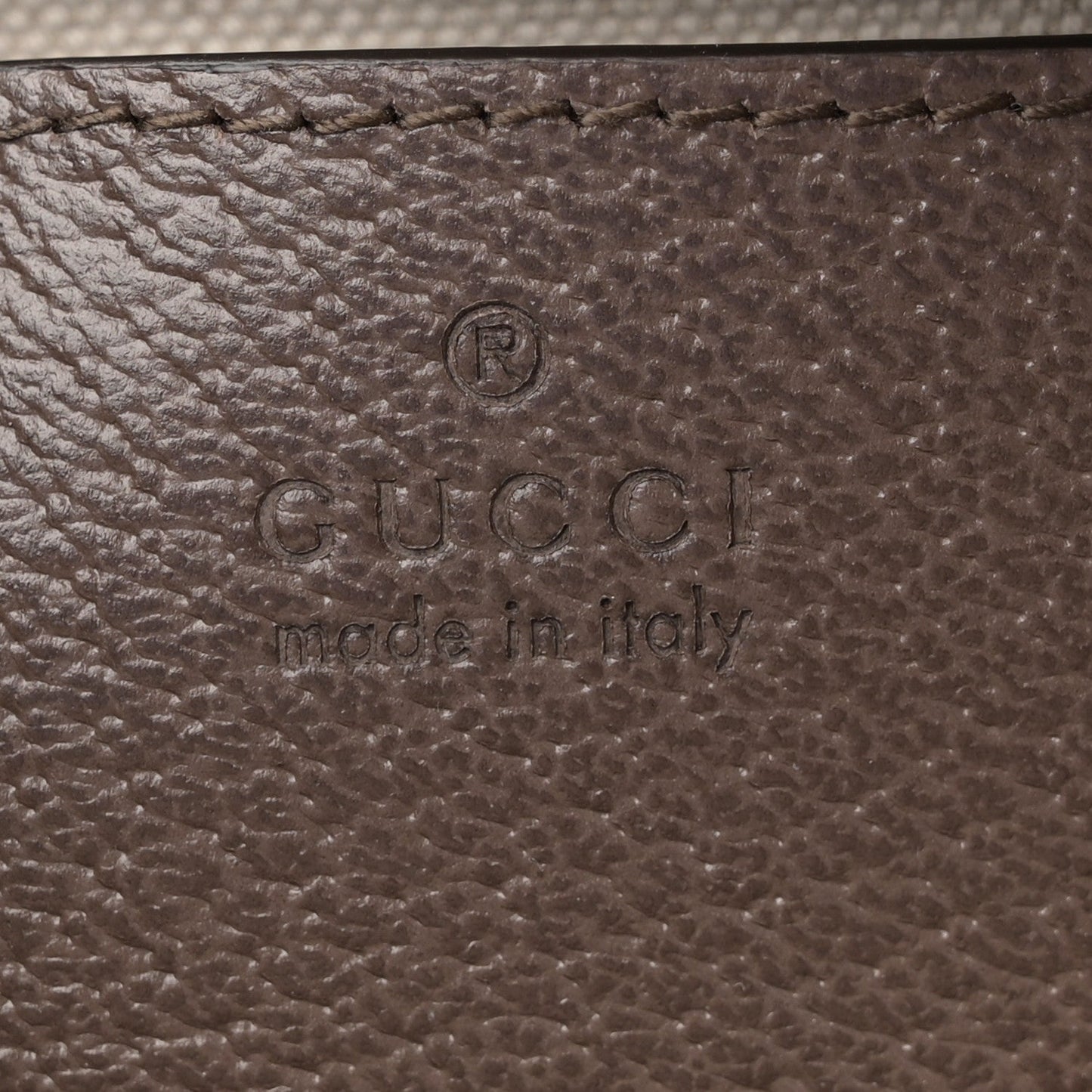 GG Supreme Monogram Textured Dollar Calfskin Web Mini Ophidia Top Handle Bag Beige Ebony New Acero