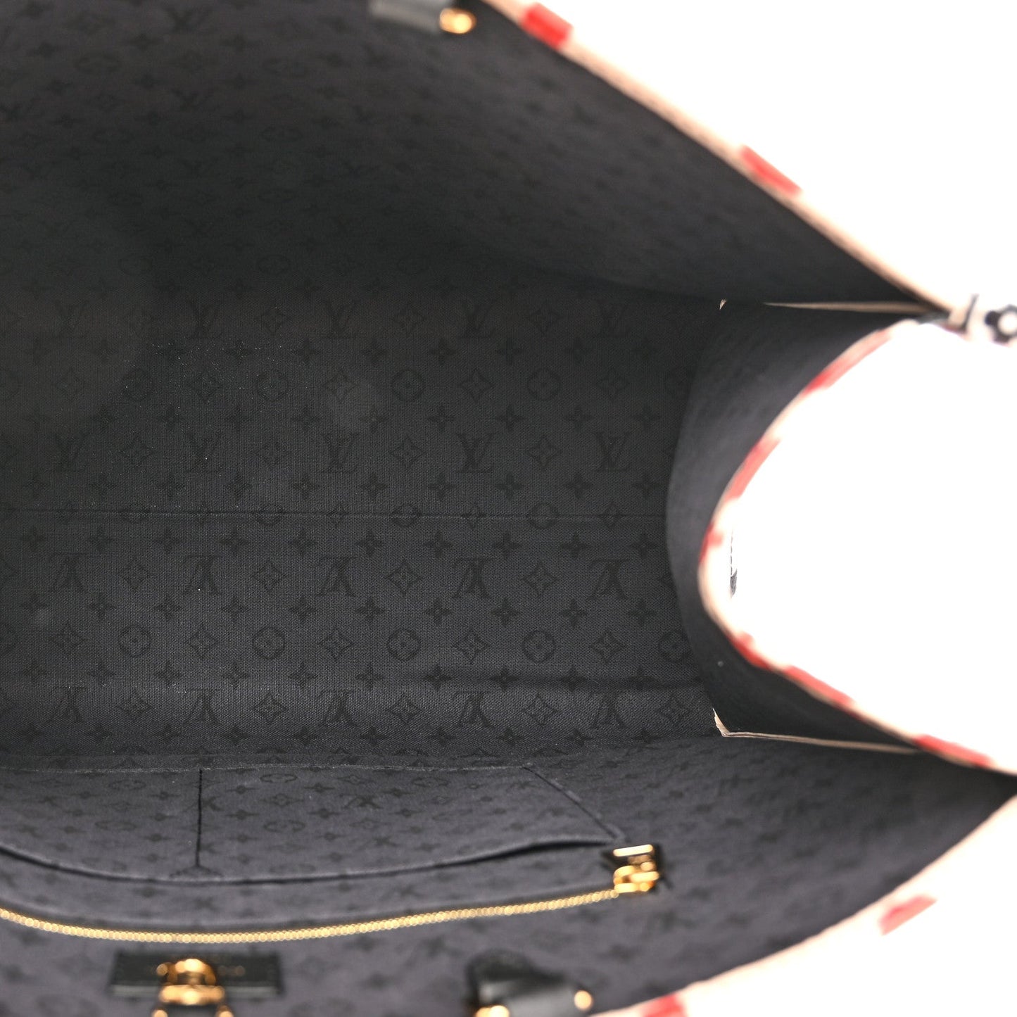Monogram Giant Crafty Onthego GM Creme Rouge Black