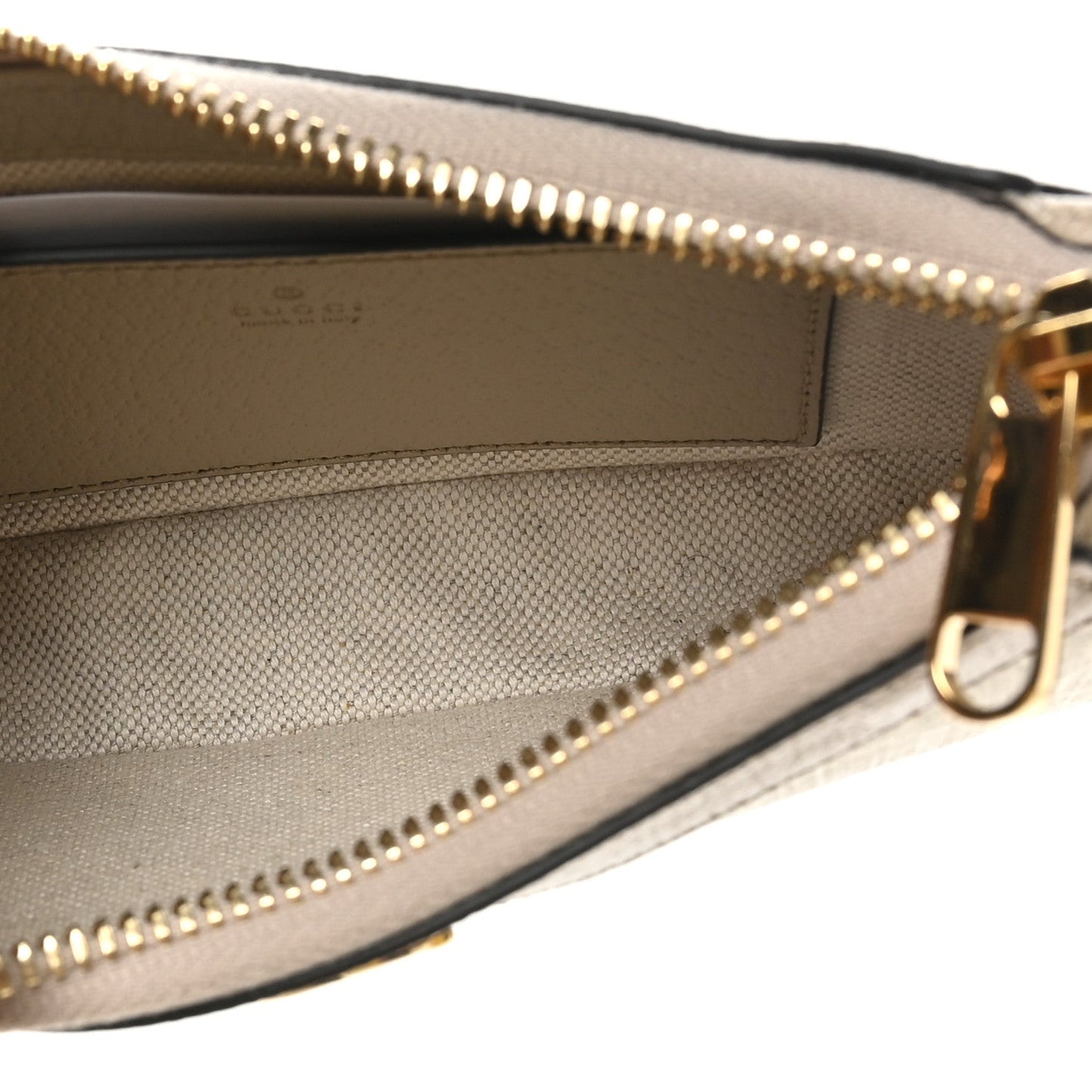GG Supreme Monogram Textured Dollar Calfskin Web Mini Ophidia GG Handbag Beige Mystic White Oatmeal
