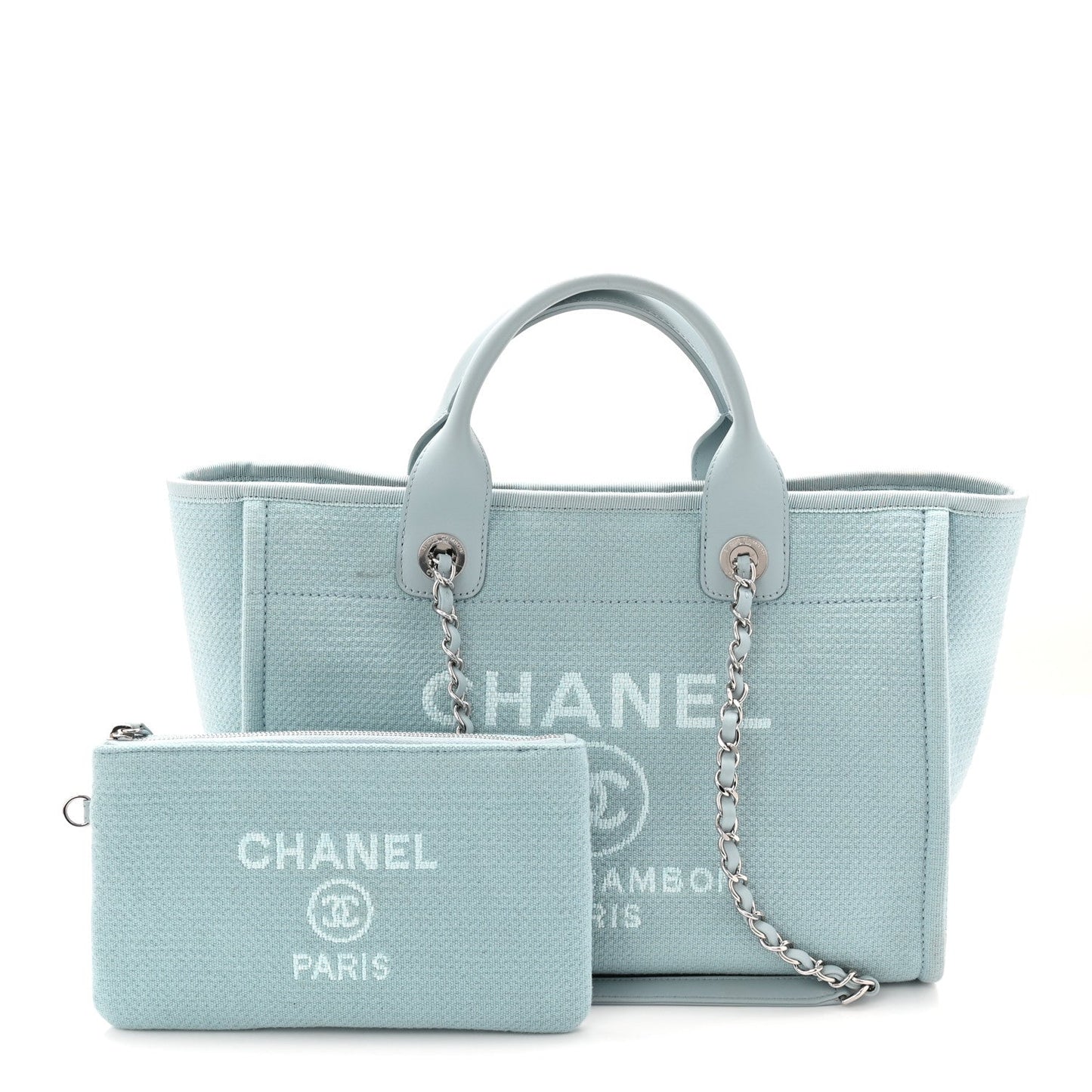 Mixed Fibers Small Deauville Tote Light Blue