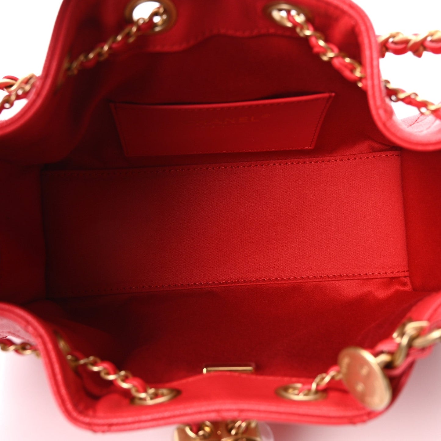Caviar Quilted Mini Chanel 25 Handbag Dark Red