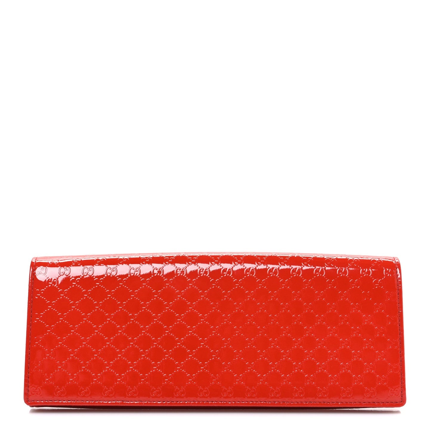 Patent Microguccissima Small Broadway Clutch Red