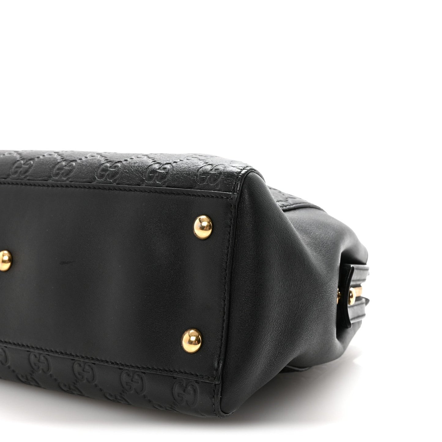 Guccissima Signature Medium Shoulder Tote Bag Black