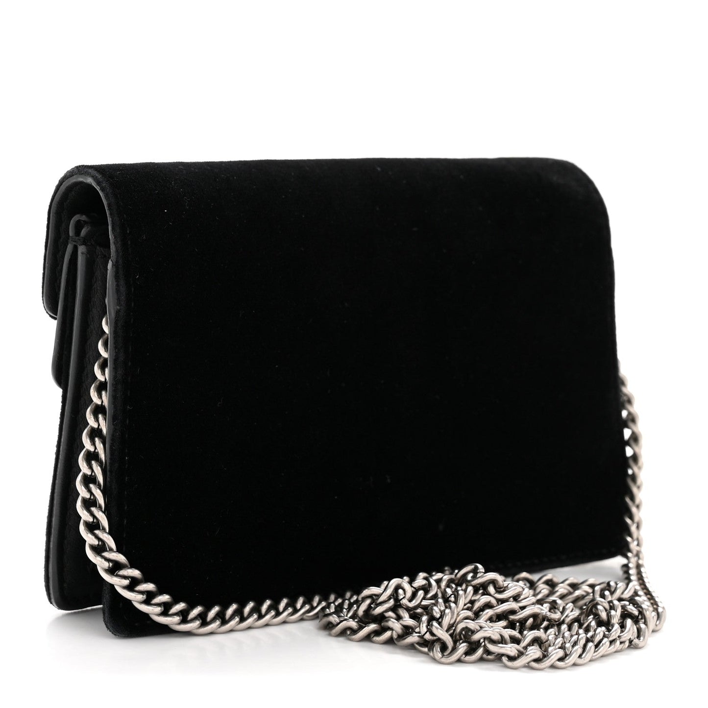 Velvet Super Mini Dionysus Shoulder Bag Black