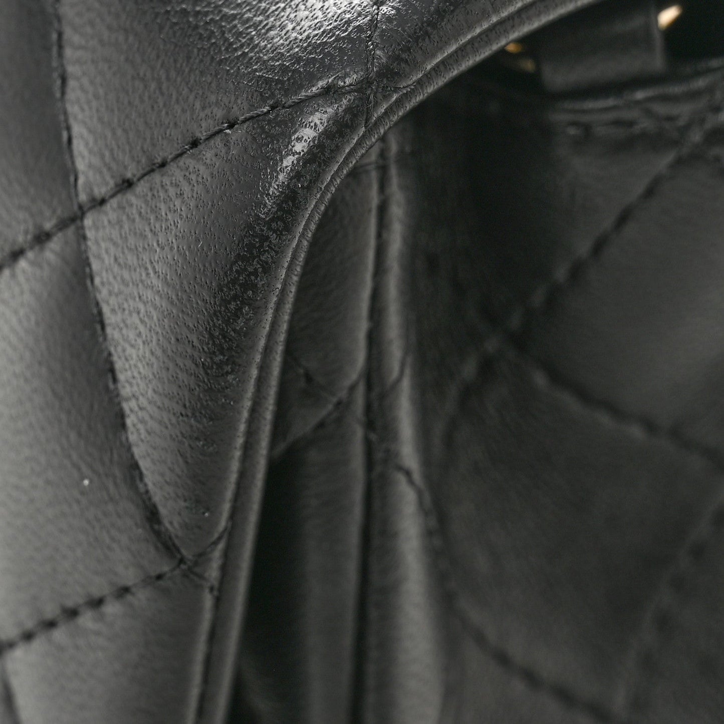 Lambskin Quilted Mini Rectangular Flap Black