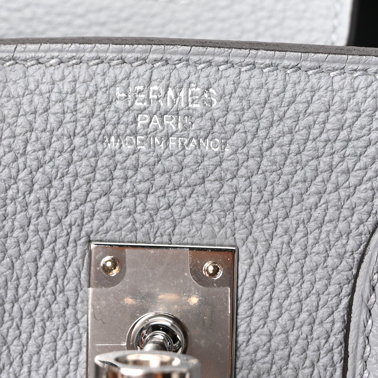 Togo Birkin 25 Gris Pantin