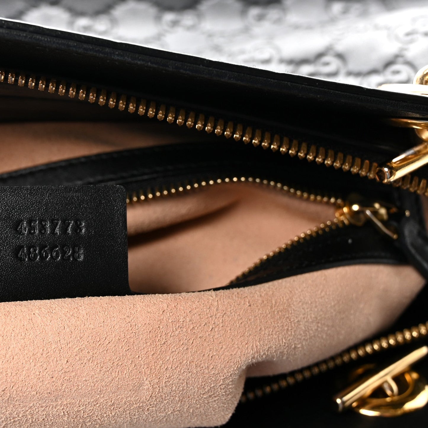Guccissima Signature Medium Shoulder Tote Bag Black