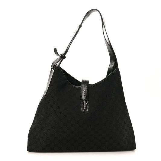 Monogram Large Jackie O Hobo Black