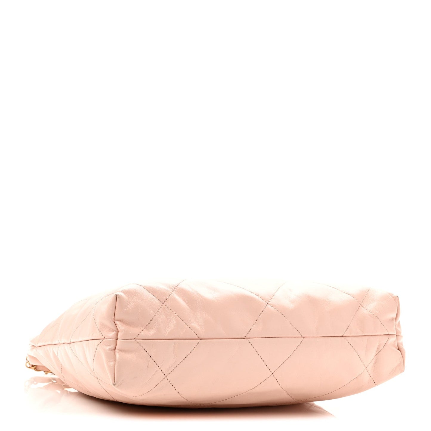 Shiny Calfskin Quilted Small Chanel 22 Light Pink