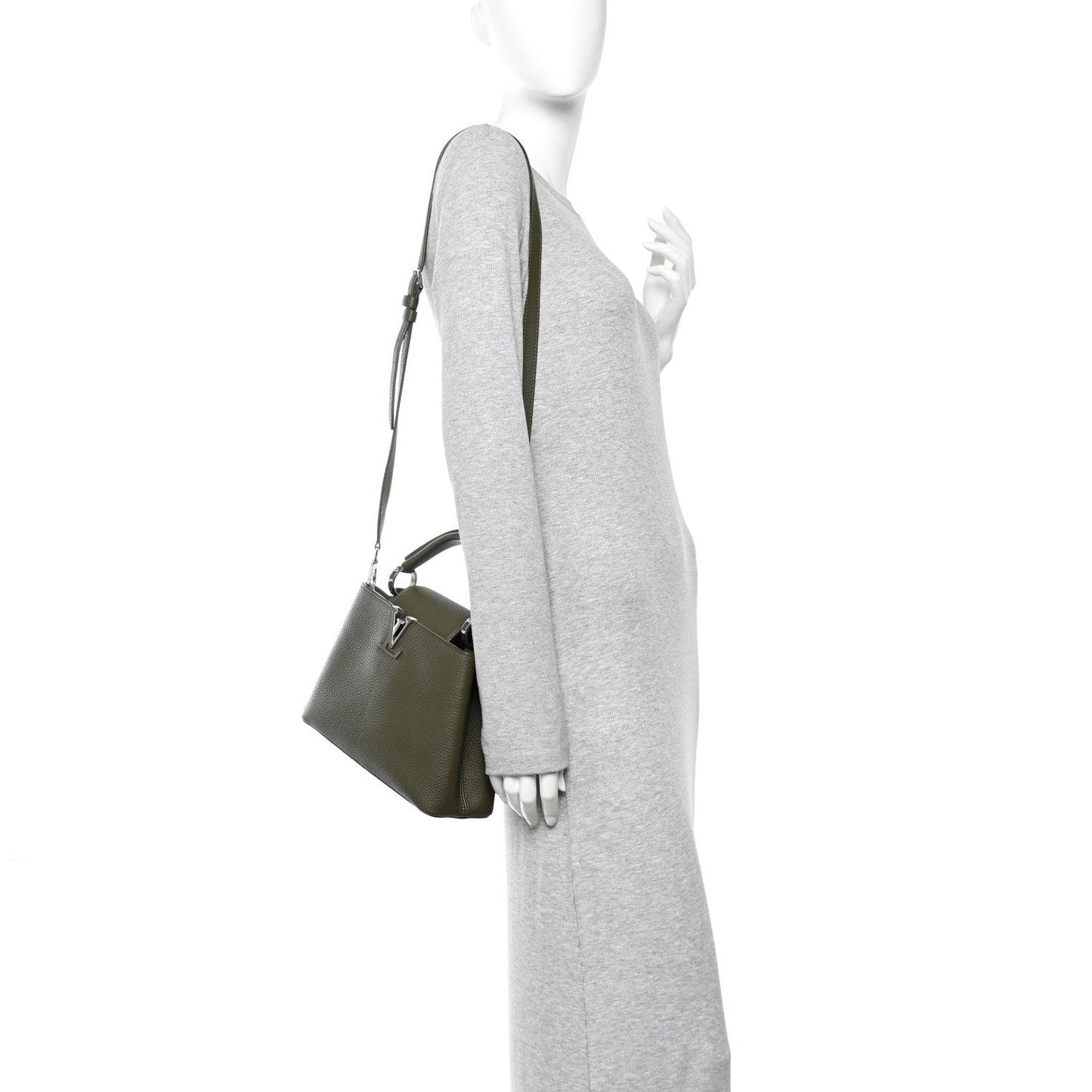 Taurillon Capucines BB Khaki