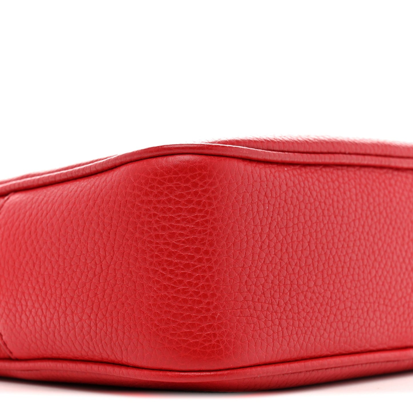 Pebbled Calfskin Small Soho Disco Bag Tabasco Red