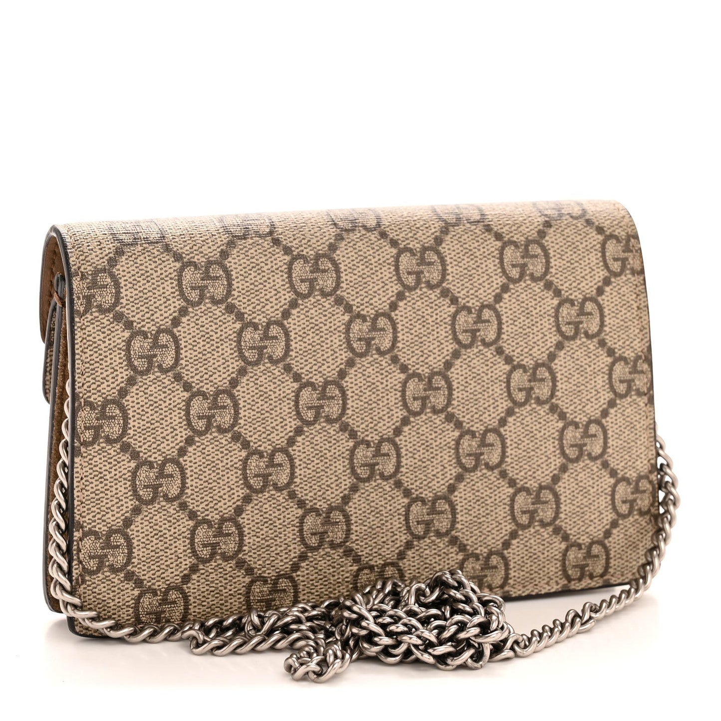 GG Supreme Monogram Super Mini Dionysus Shoulder Bag Taupe