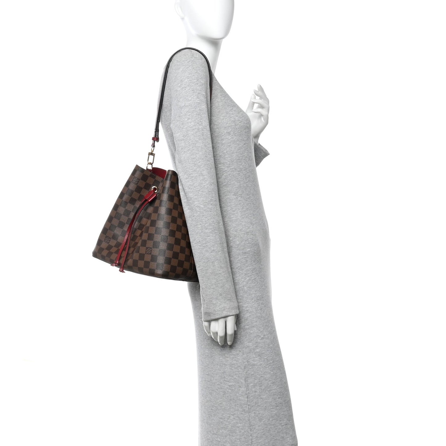 Damier Ebene Neonoe MM Cherry Berry