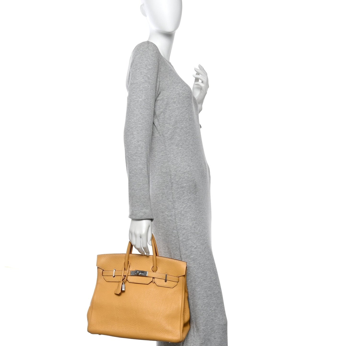Taurillon Clemence HAC Birkin 32 Natural Sable