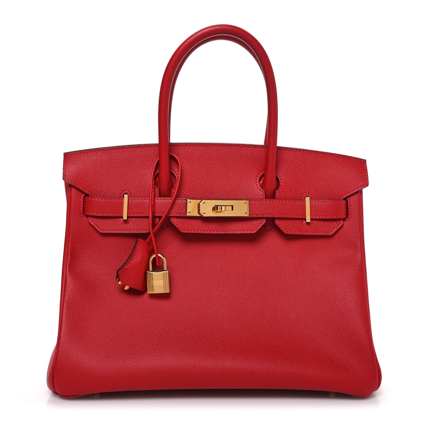 Epsom Birkin 30 Rouge Casaque