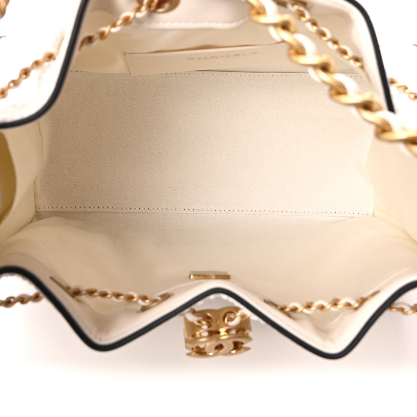 Braided Raffia Calfskin Quilted Small Chanel 25 Handbag White Black