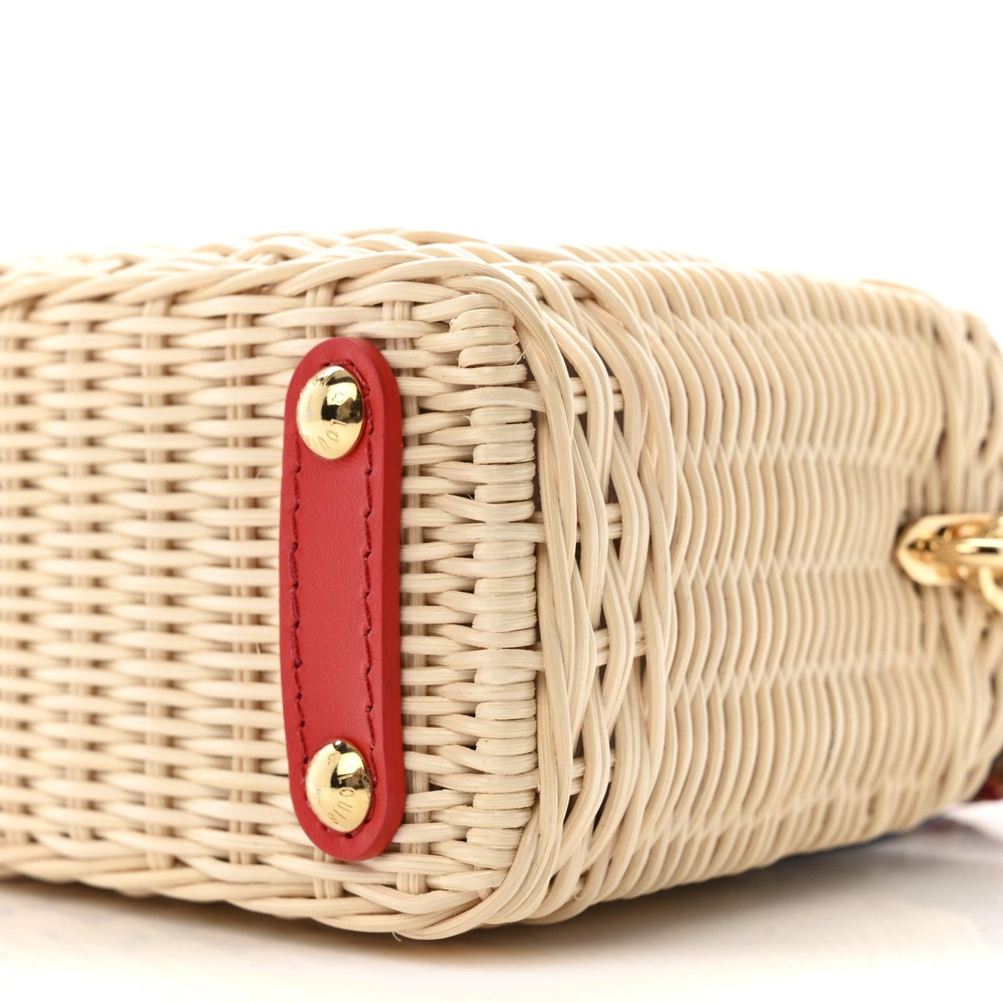 LV X TM Rattan Denim Calfskin Cerises Capucines Mini