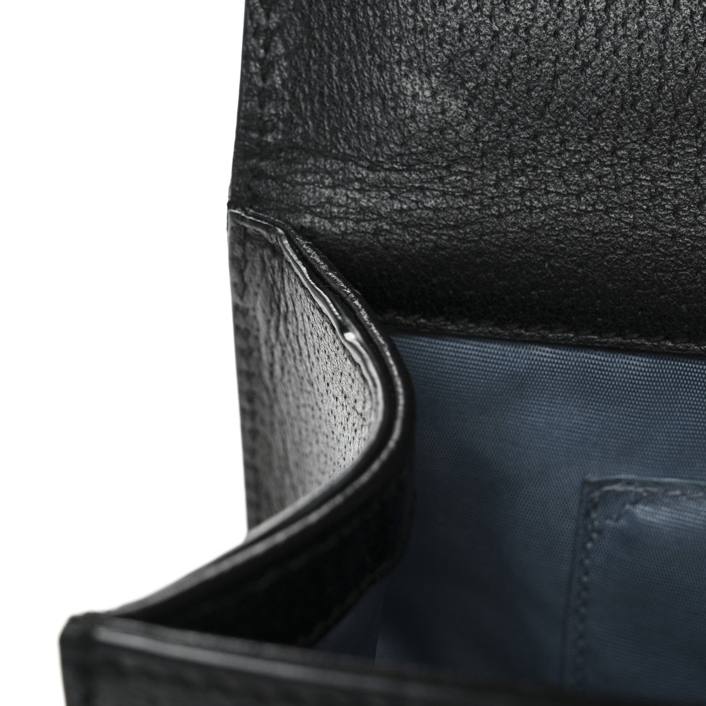 Grained Calfskin Bee Star Small Padlock Shoulder Bag Black