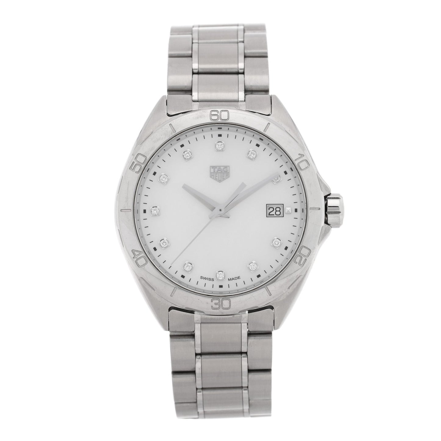 Stainless Steel Diamond Mother of Pearl 35mm Formula 1 Lady Quartz Watch WBJ1319