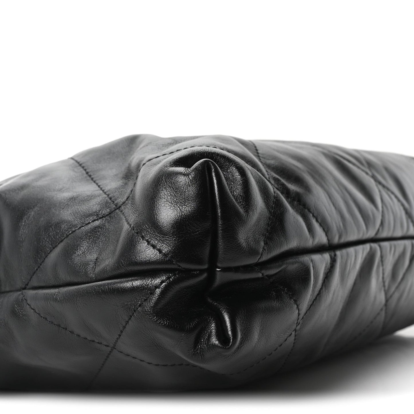 Calfskin Quilted Small Chanel 22 Black