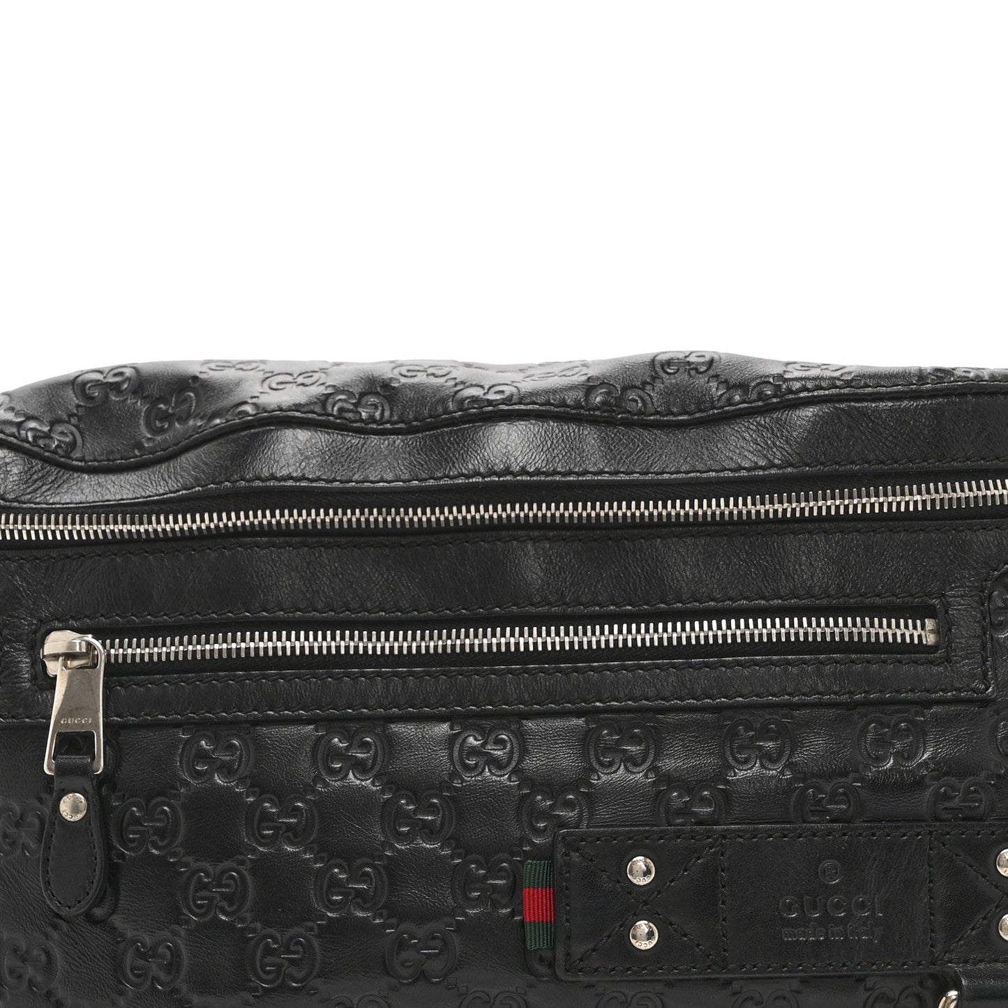 Guccissima Web Belt Bag Black