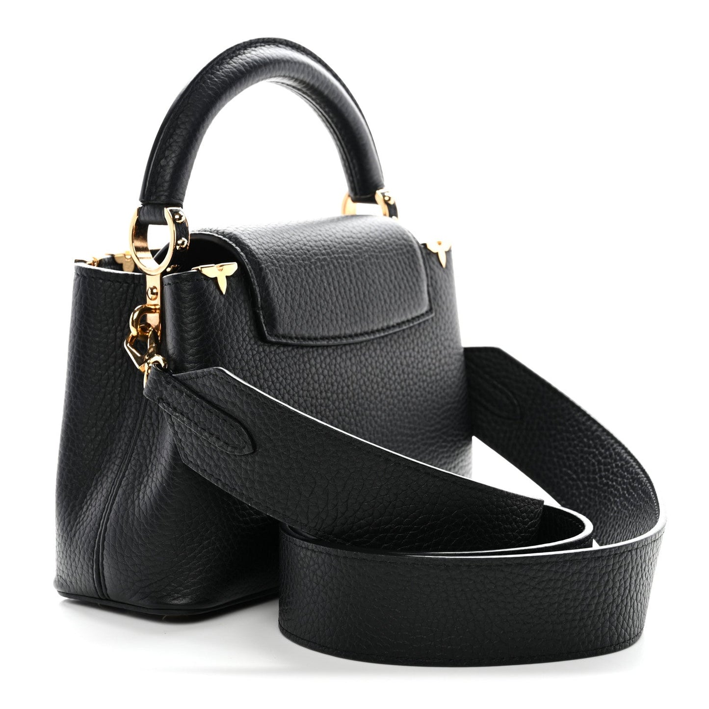 Taurillon Embellished Flower Crown Capucines Mini Black