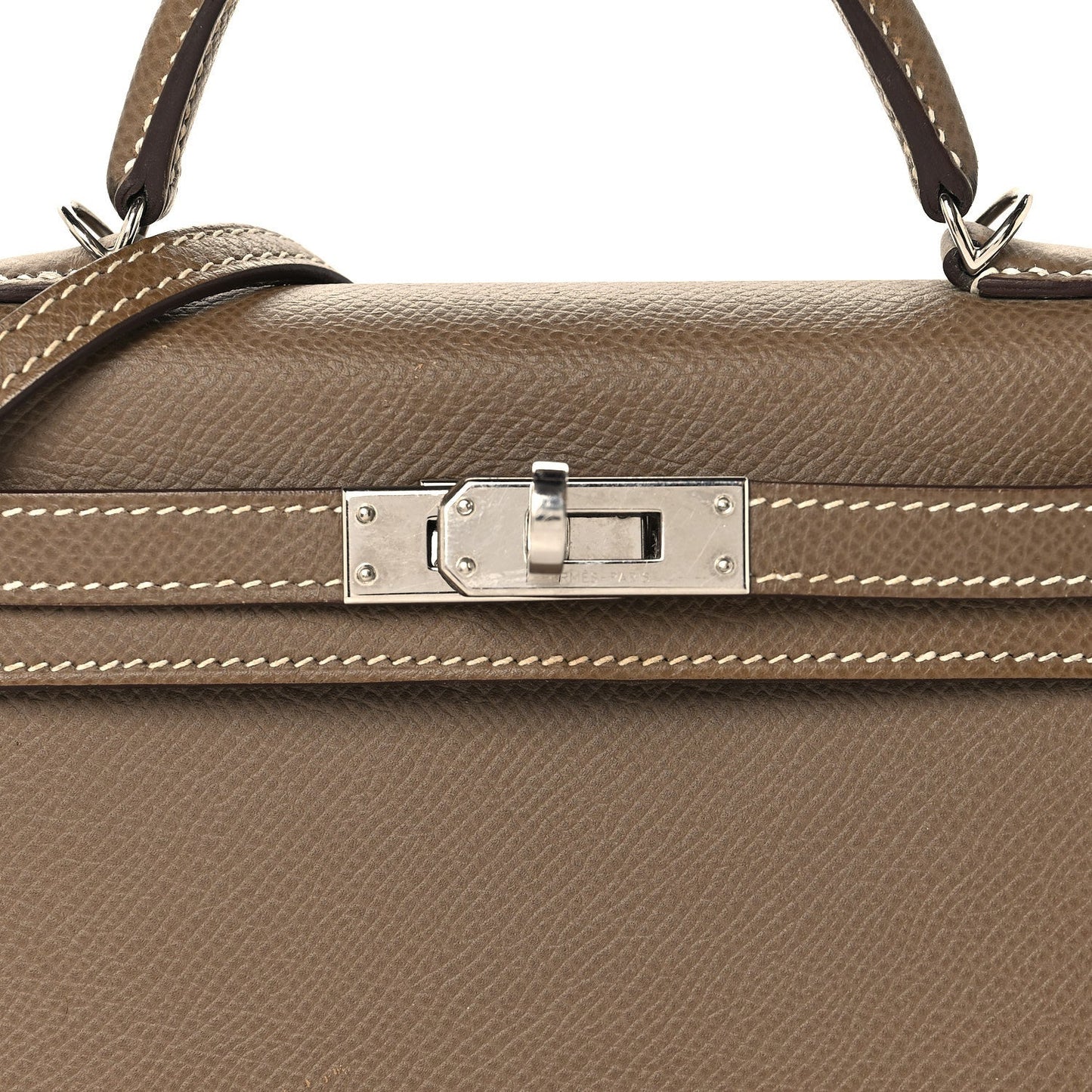 Epsom Mini Kelly Sellier 20 Etoupe