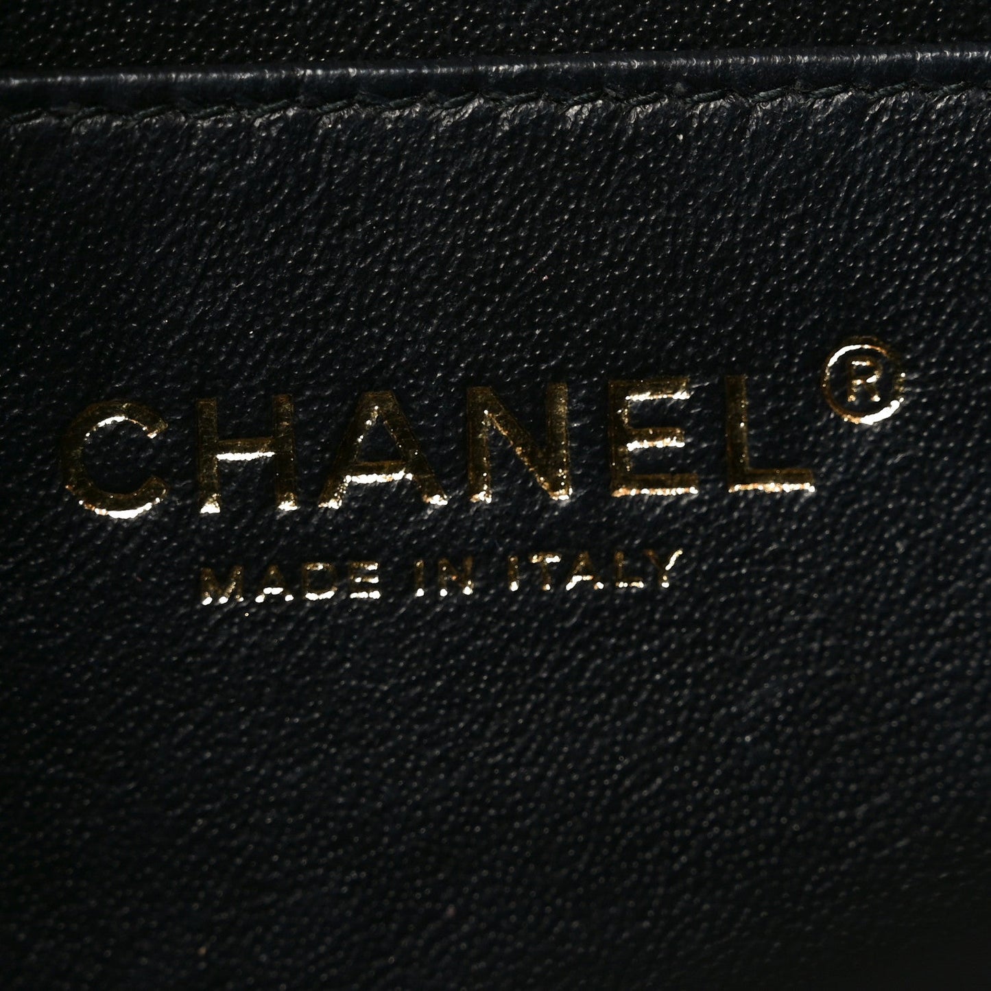 Lambskin Quilted Mini Rectangular Flap Black
