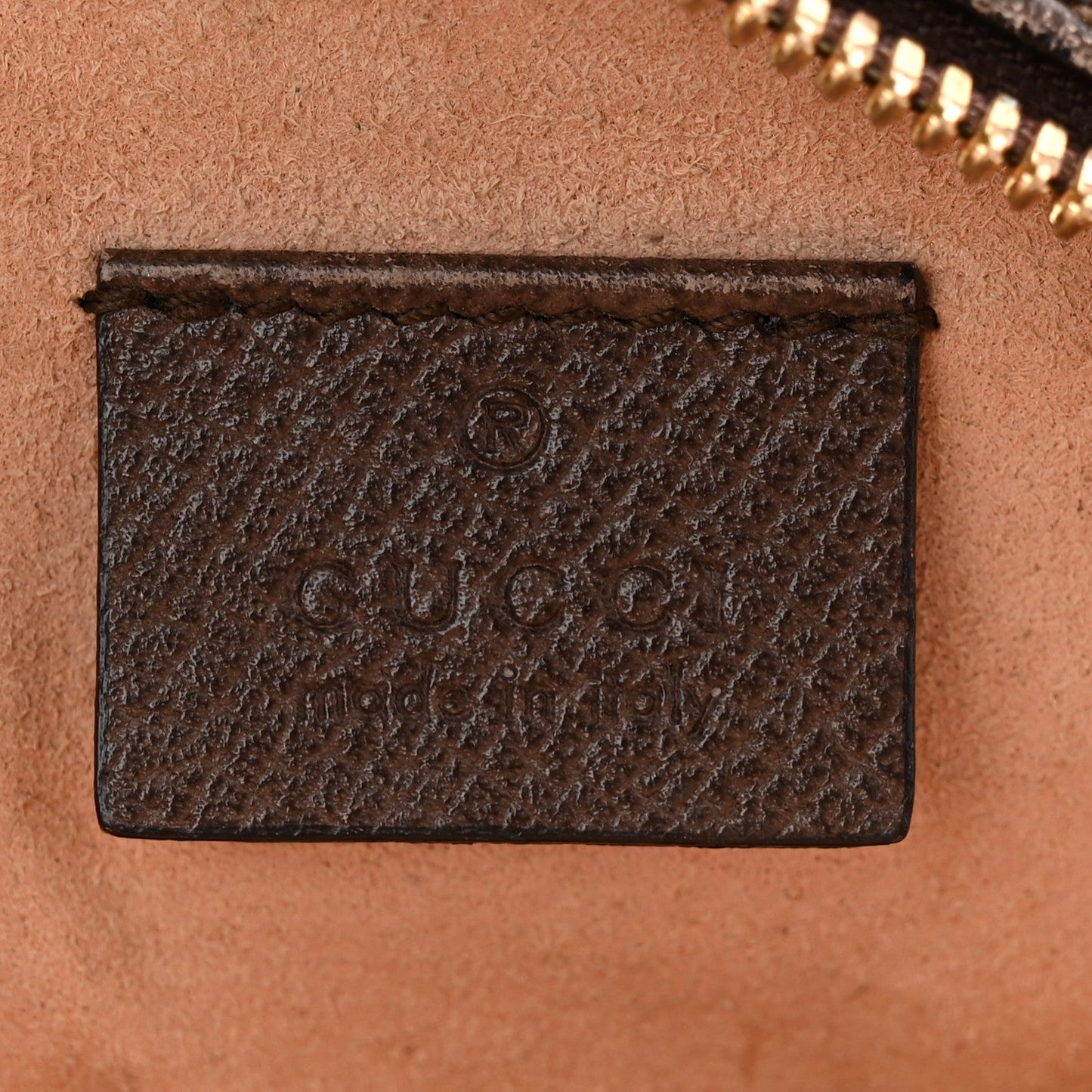 GG Supreme Monogram Web Mini Ophidia Round Shoulder Bag Brown