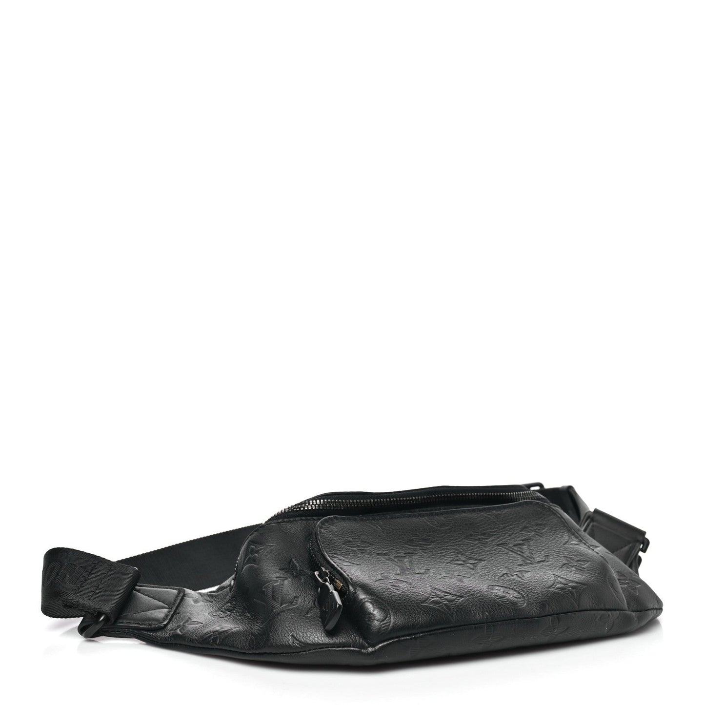 Calfskin Monogram Shadow Rush BumBag Black