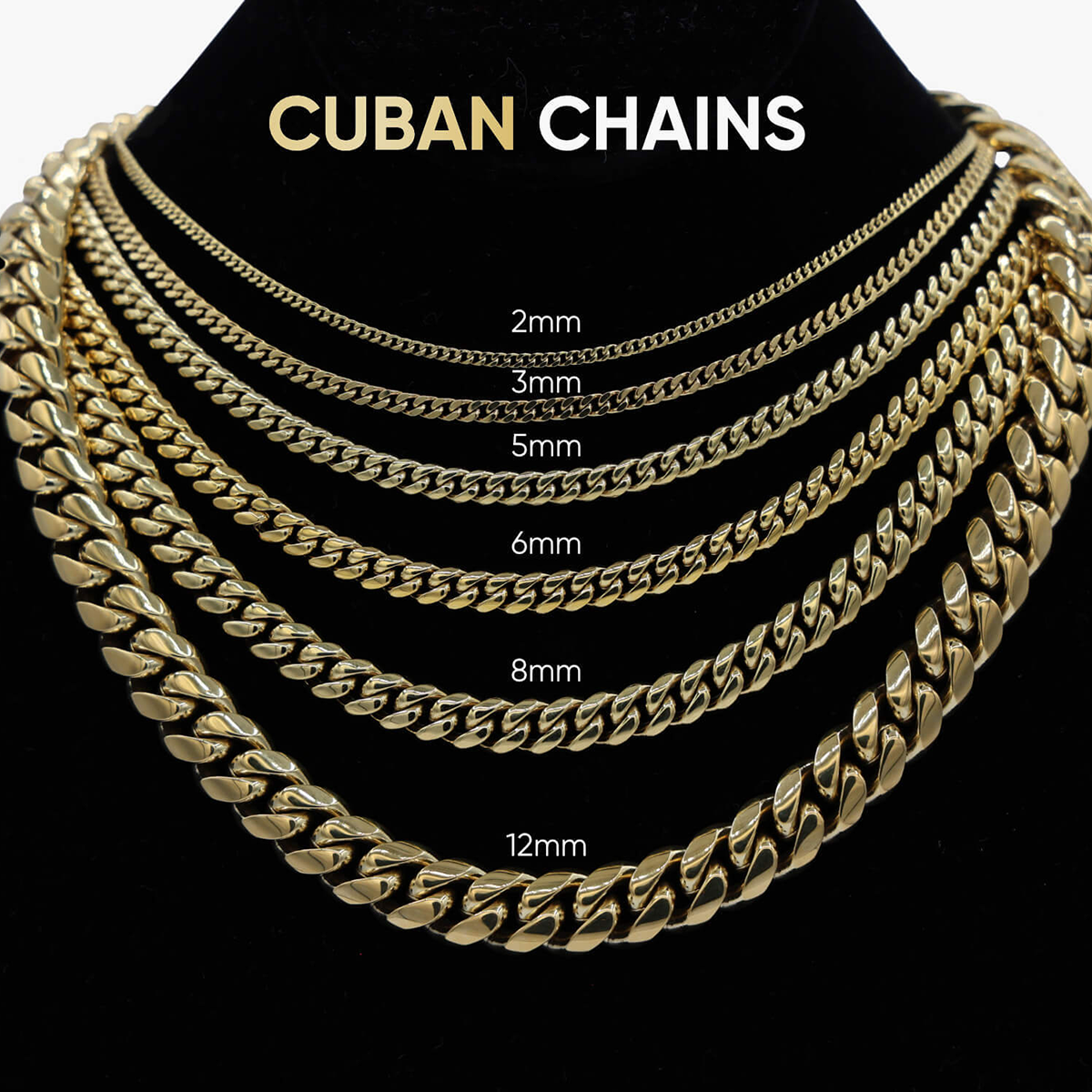 South Beach Cuban? Chain in Yellow Gold- 8mm
