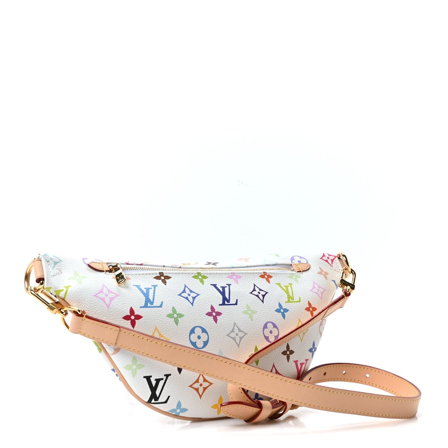LV X TM Monogram Multicolor High Rise Bumbag White