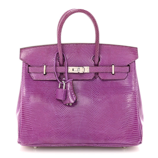 Lizard Birkin 25 Violet
