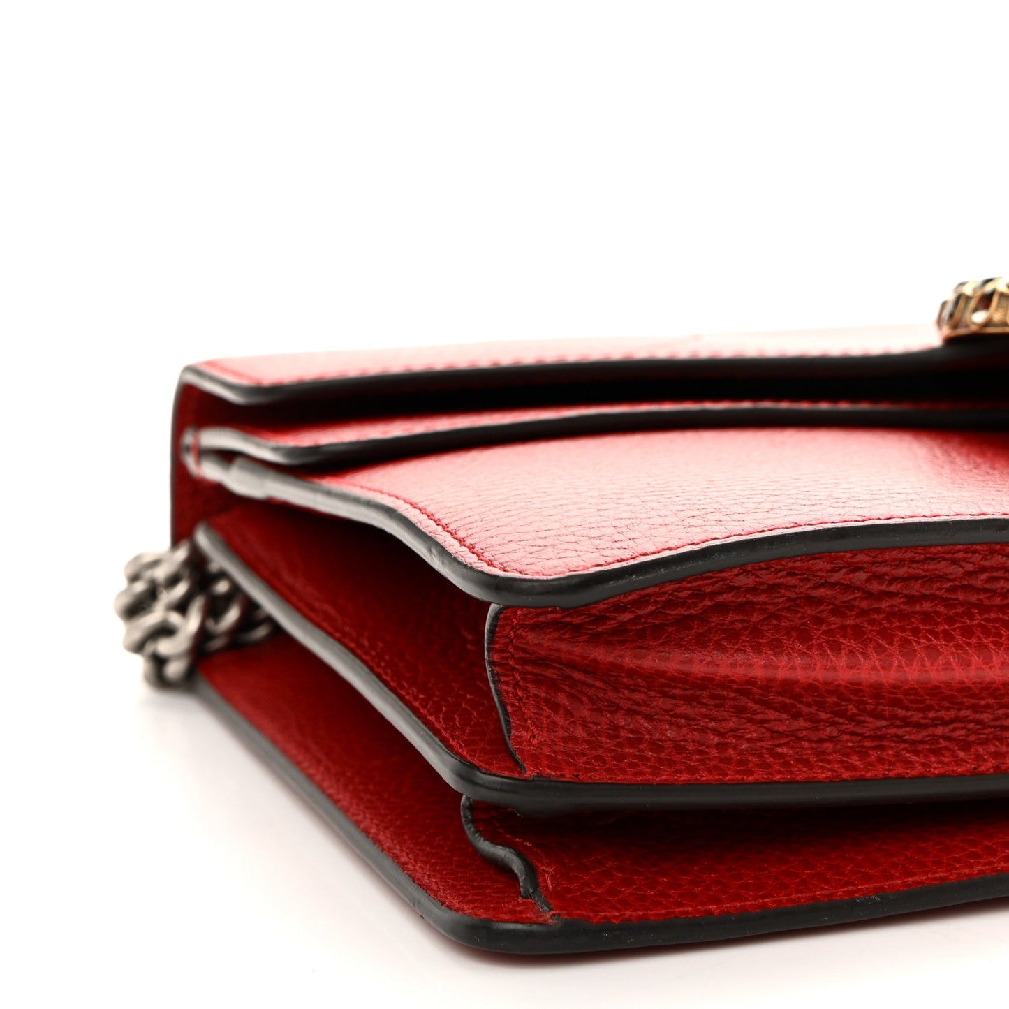 Dollar Calfskin Swarovski Crystal Small Dionysus Shoulder Bag Hibiscus Red