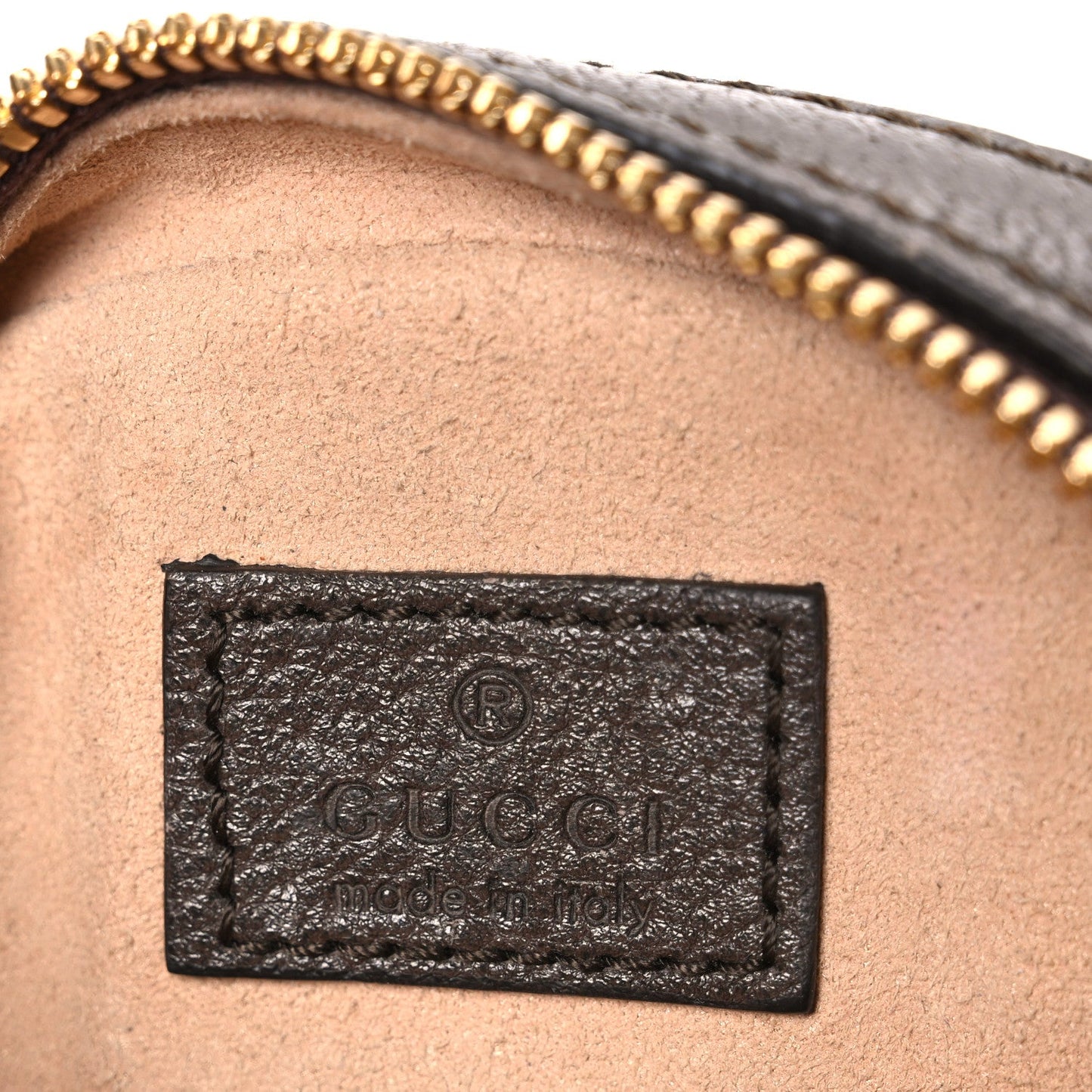 GG Supreme Monogram Web Mini Ophidia Round Shoulder Bag Brown