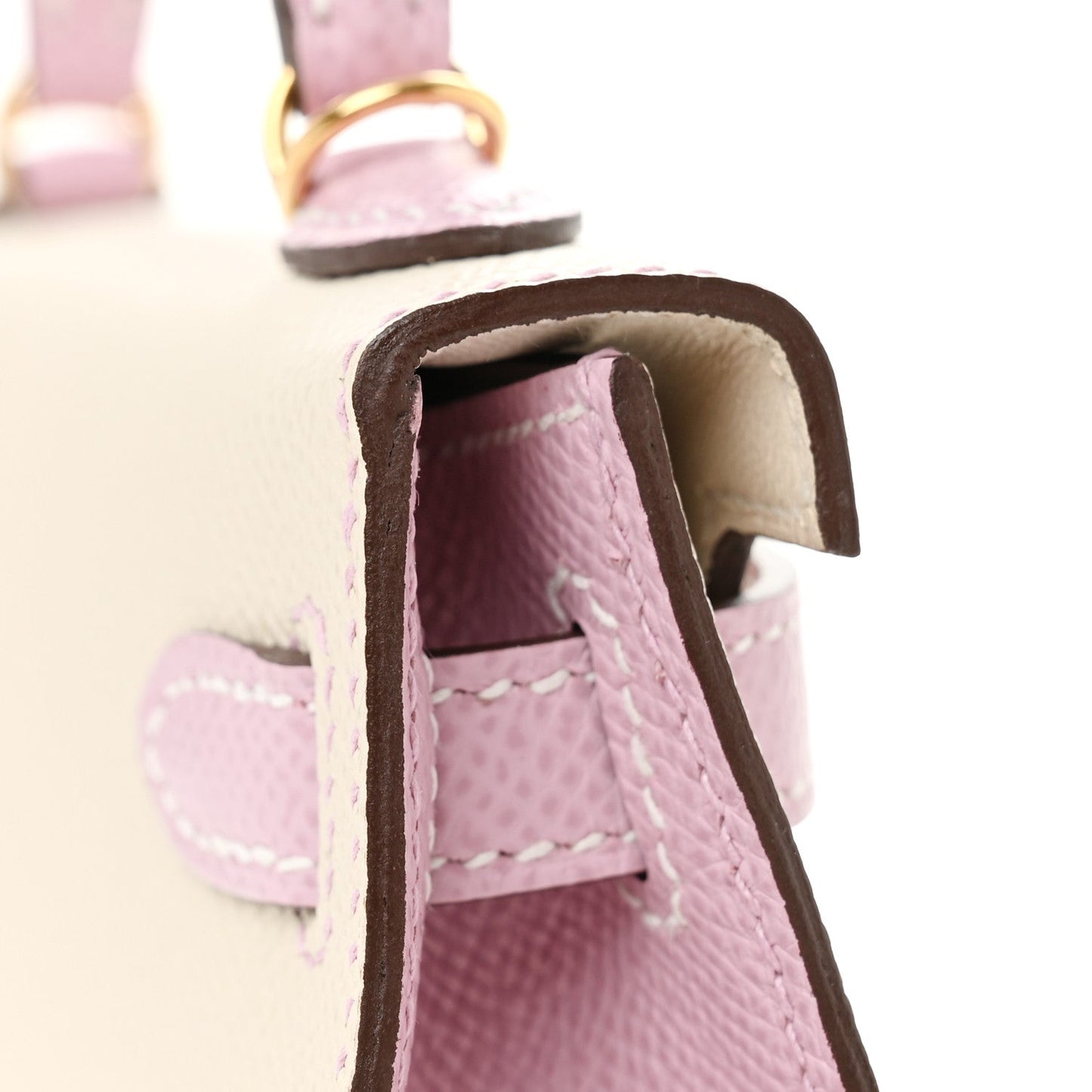 Epsom Horseshoe Mini Kelly Sellier 20 Craie Mauve Sylvestre