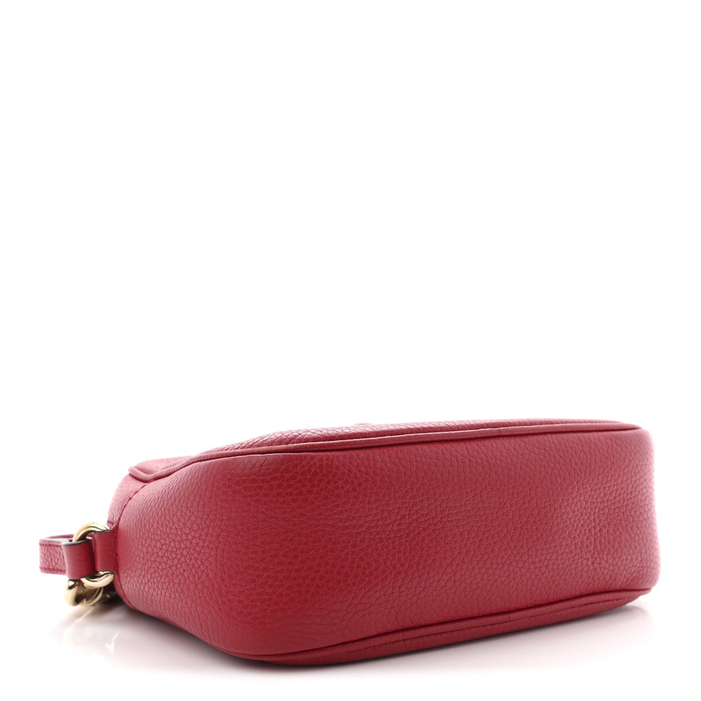 Pebbled Calfskin Small Soho Disco Bag Tabasco Red