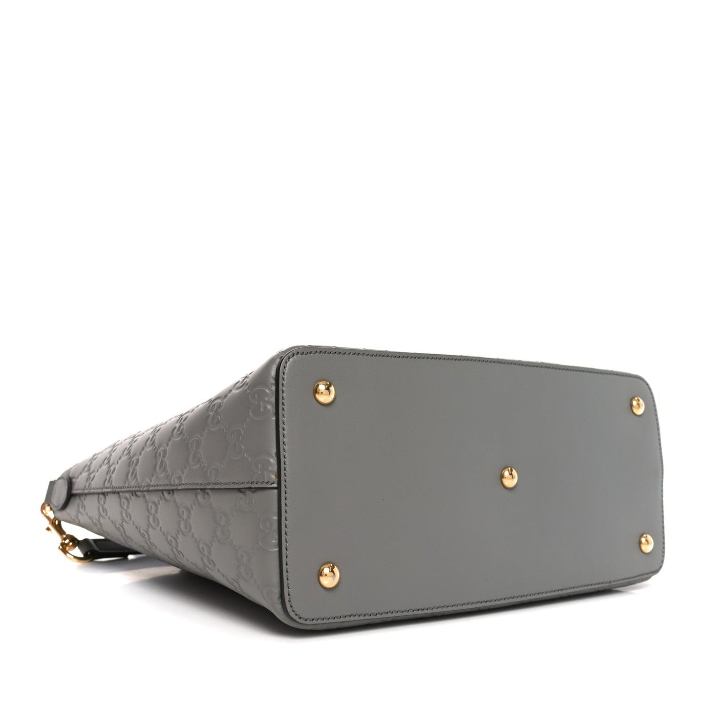 Guccissima Linea A Foldover Tote Storm Grey