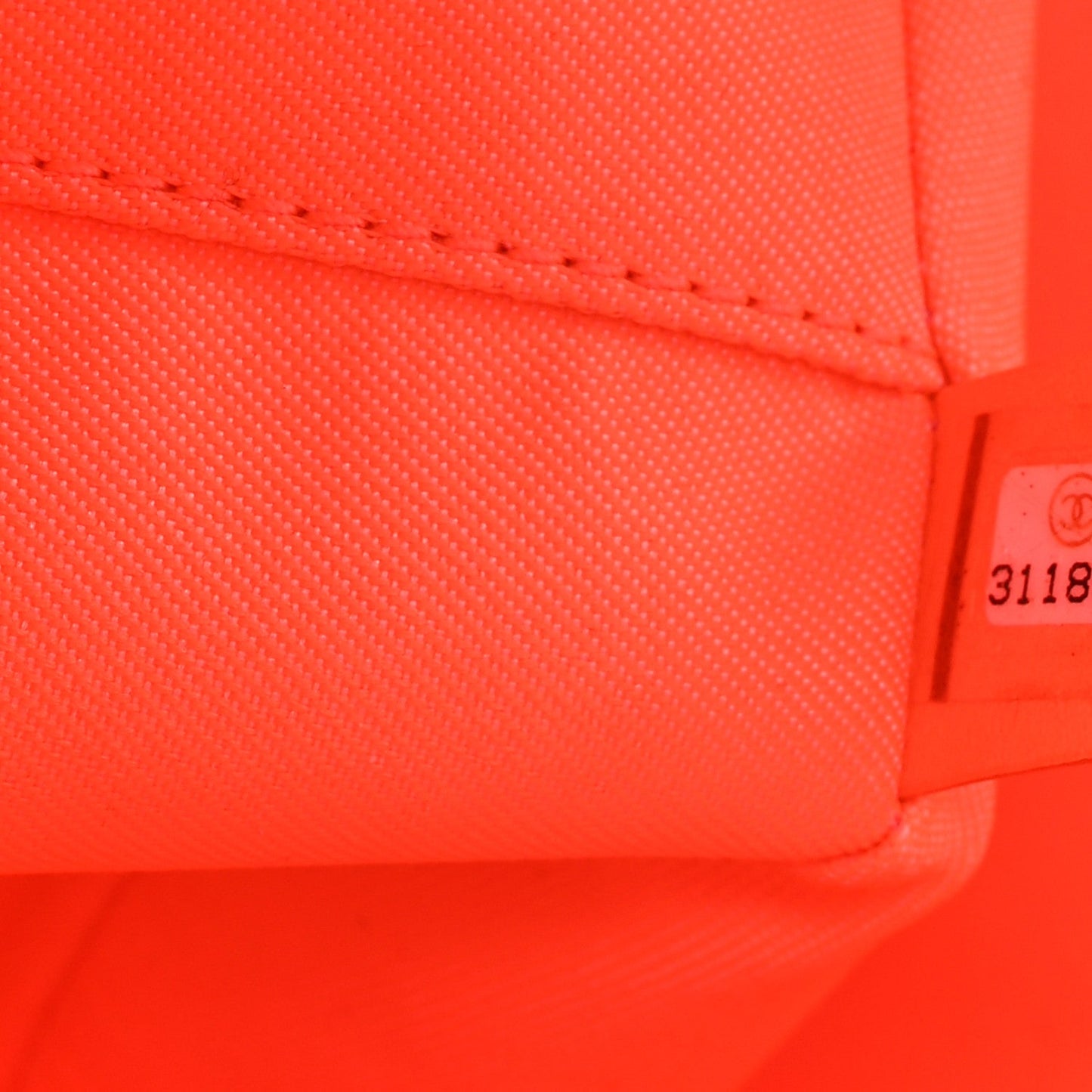 Mixed Fibers Calfskin Medium Deauville Tote Pink Orange