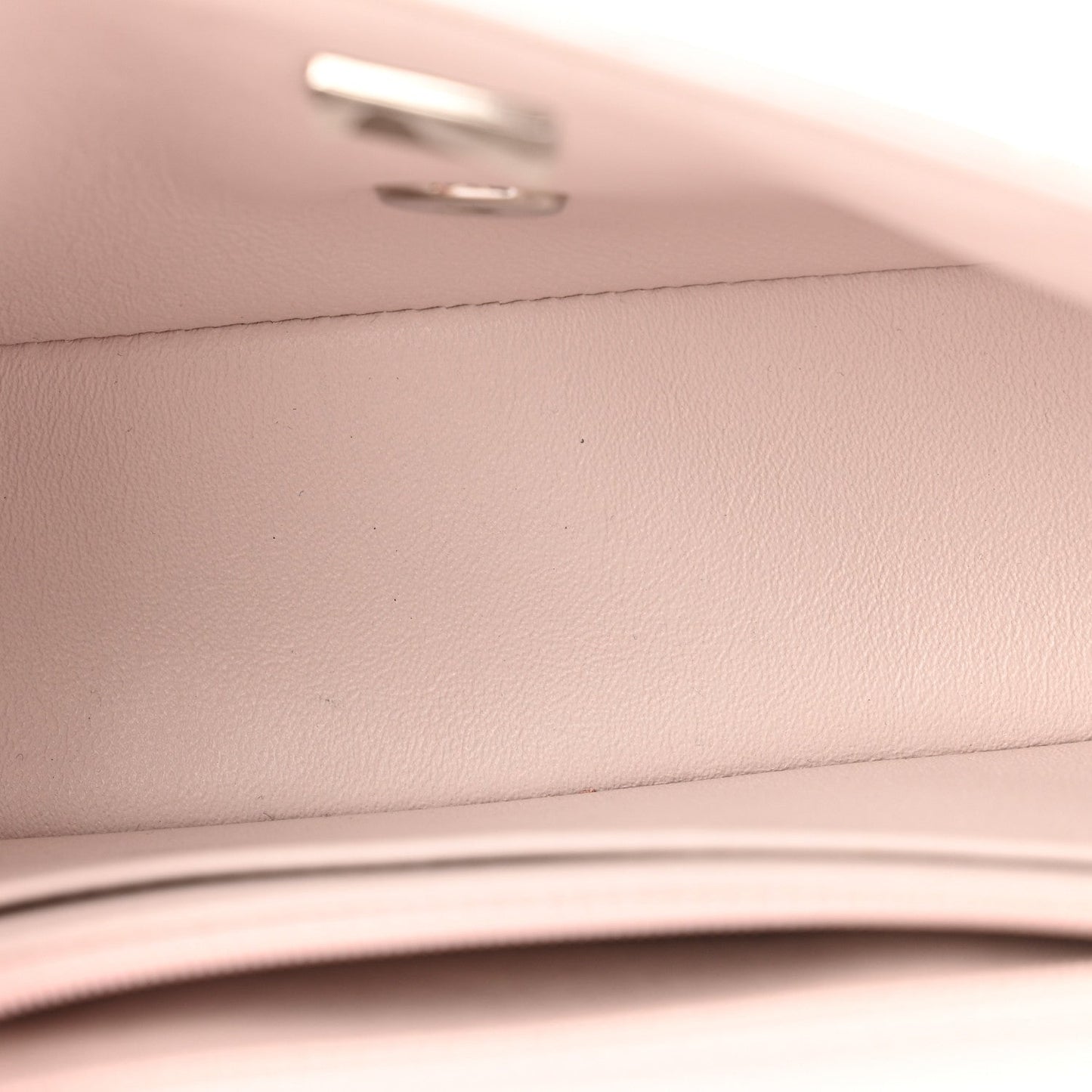 Lambskin Quilted Mini Rectangular Flap Light Purple