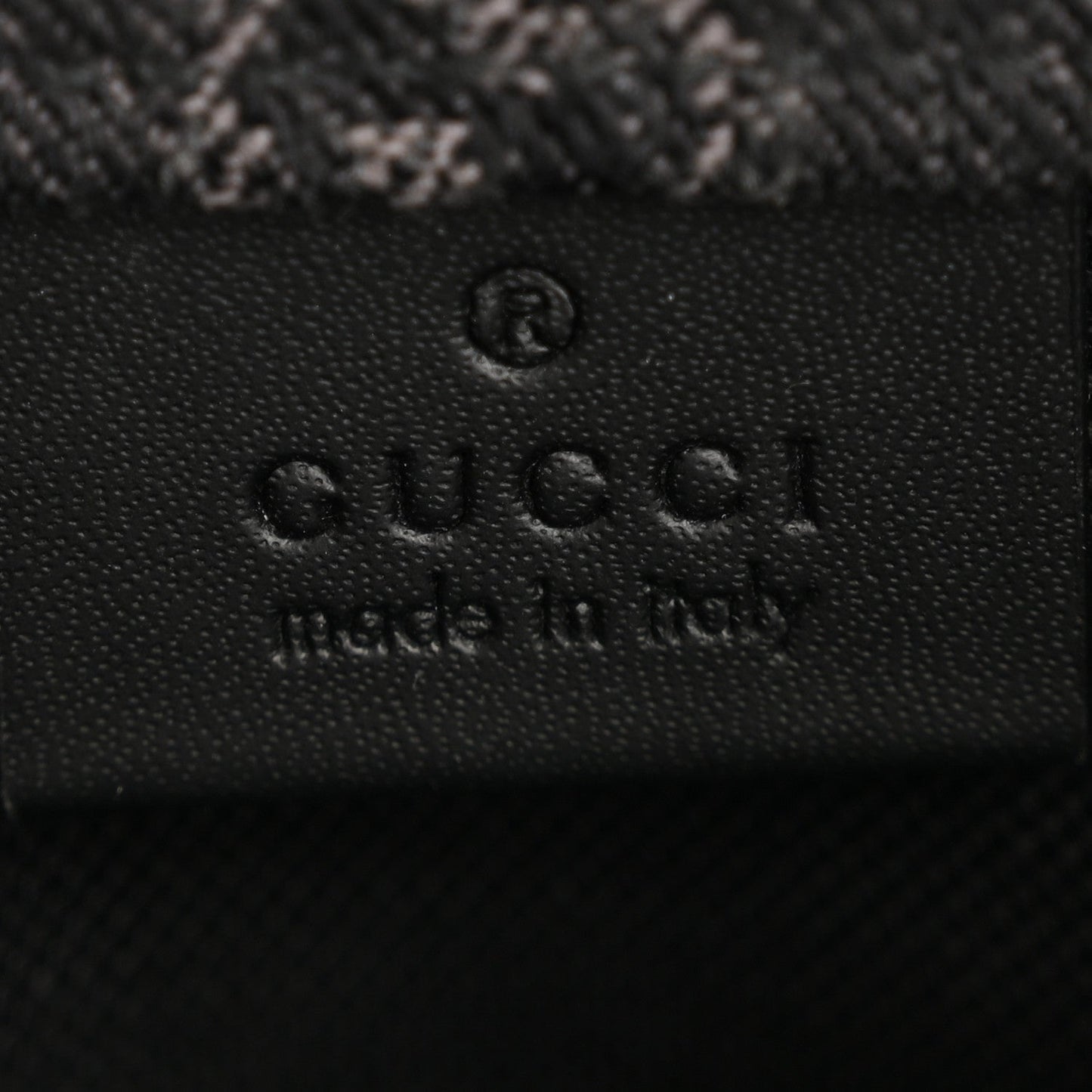 Denim Cuoio Harness GG Monogram Mini Ophidia Tote Bag Black Medium Grey