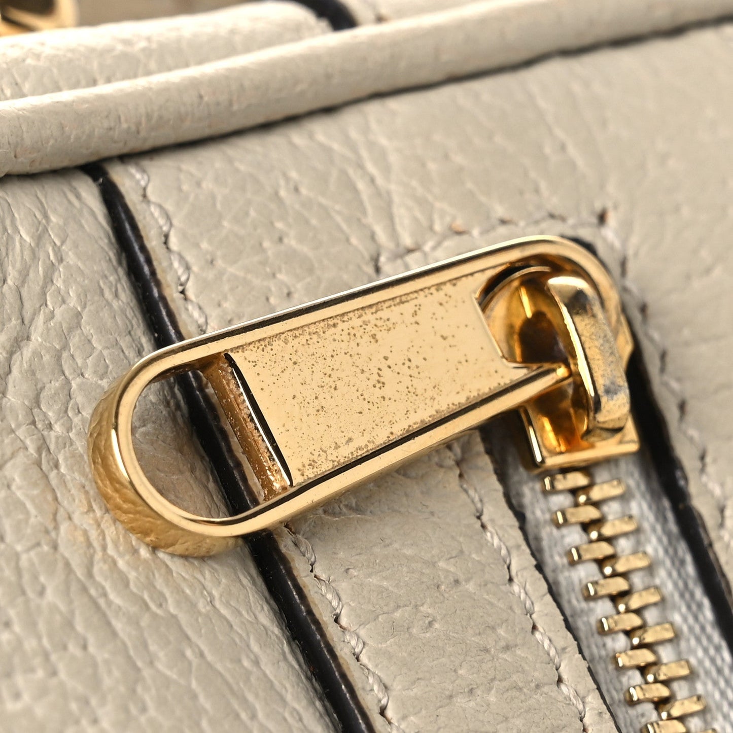 Textured Dollar Calfskin Web Mini Ophidia Shoulder Bag Mystic White