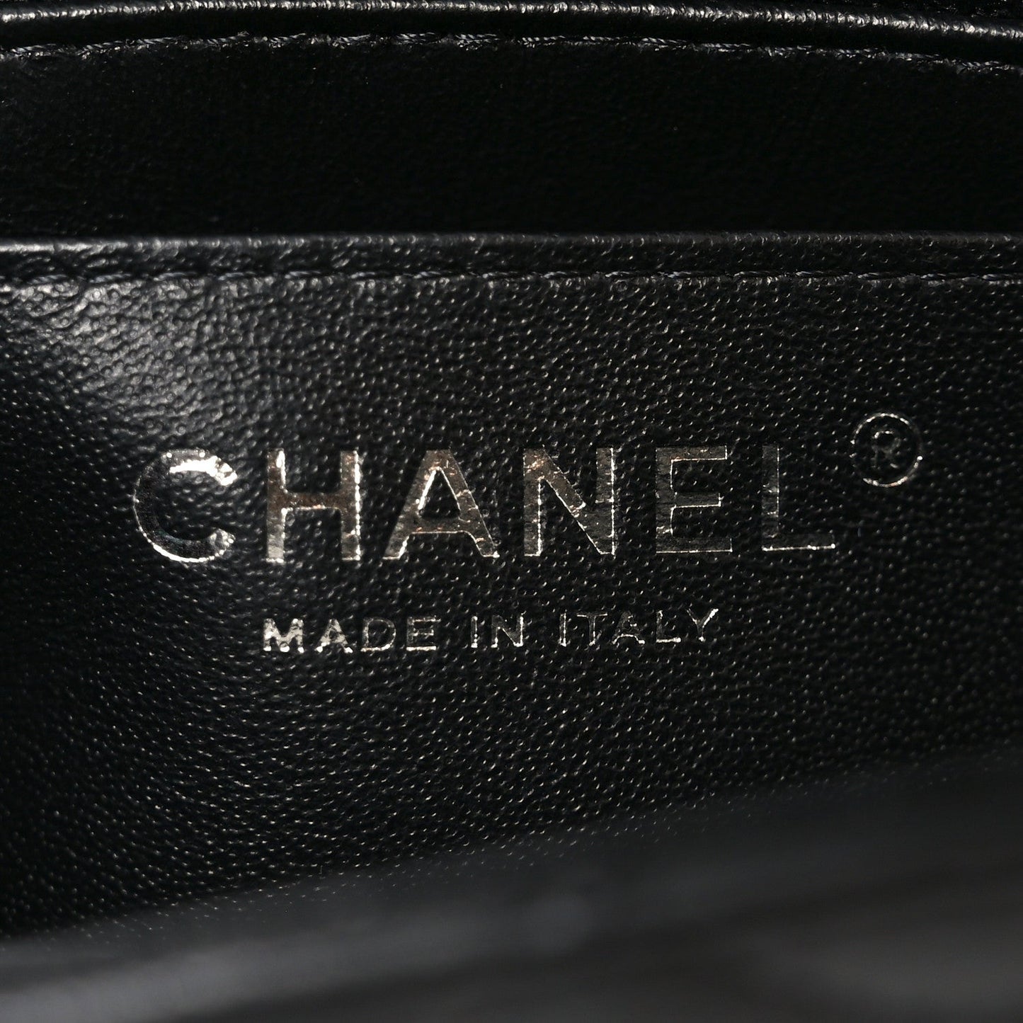 Lambskin Quilted Mini Rectangular Flap Black