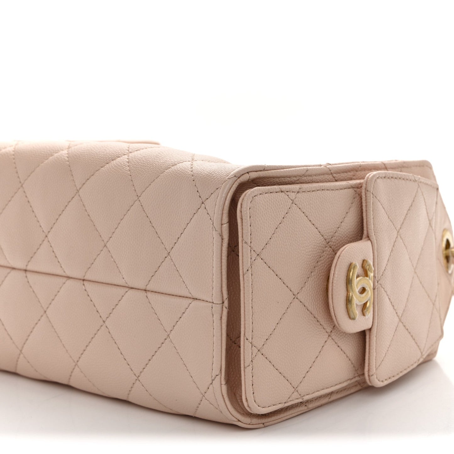Caviar Quilted Mini Chanel 25 Handbag Light Pink