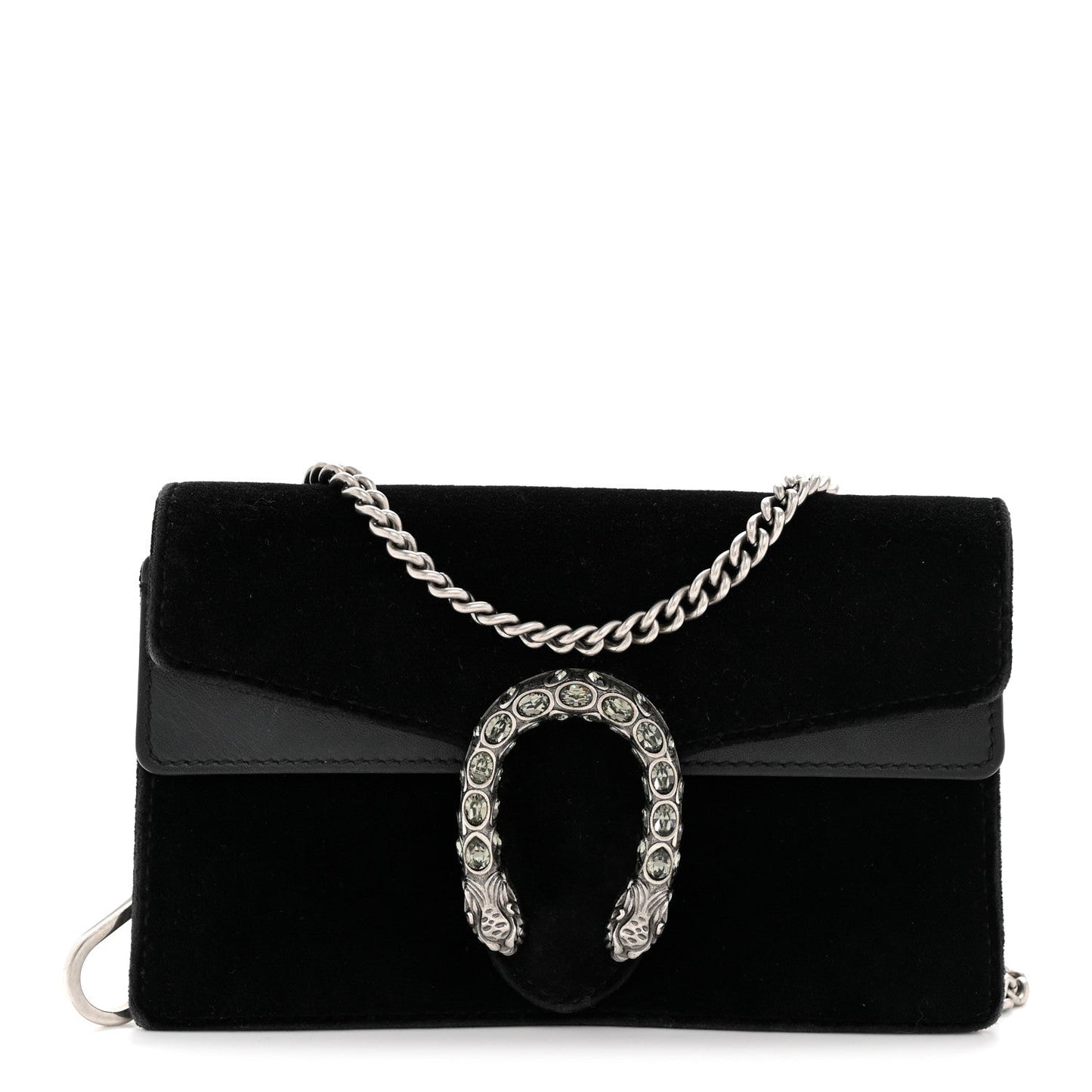 Velvet Super Mini Dionysus Shoulder Bag Black